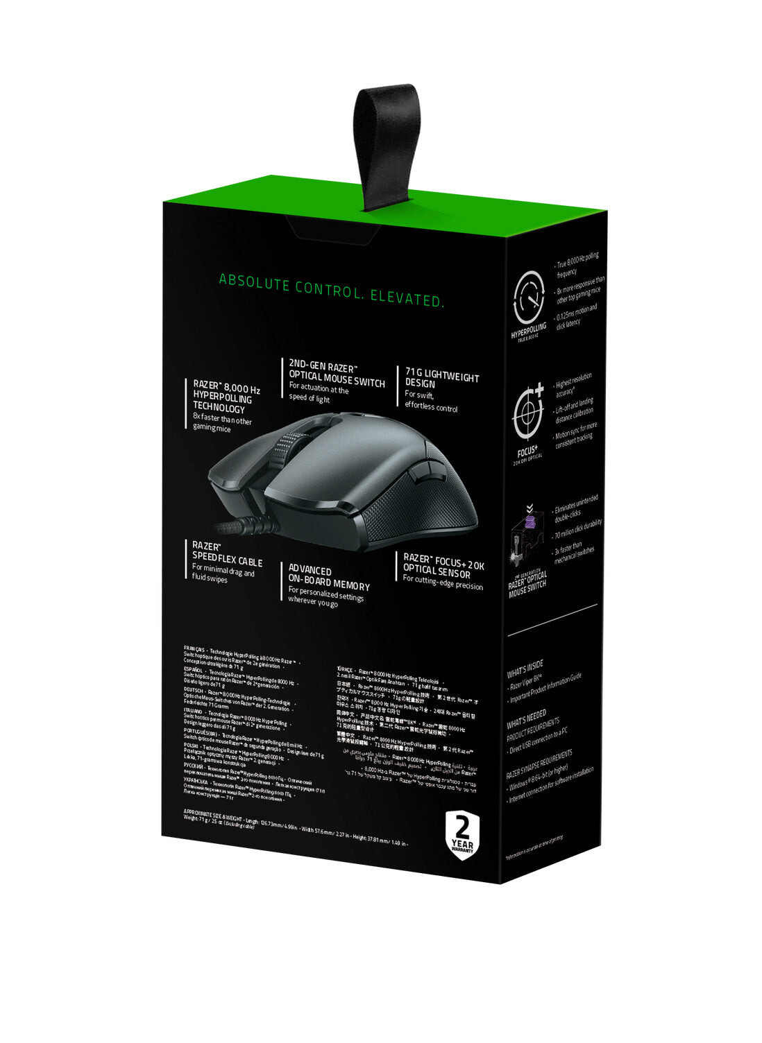 Razer Viper - USB Type-A Optical Mouse - 20,000 DPI