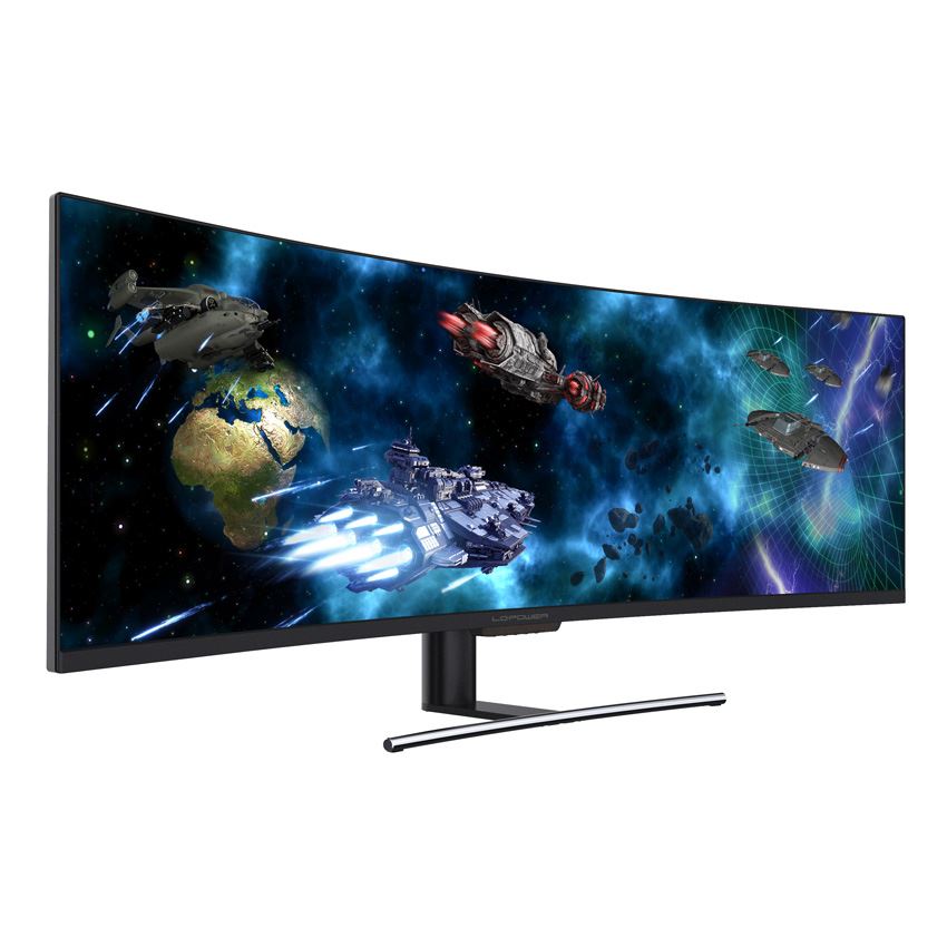 LC-Power LC-M49-DFHD-144-C-Q LED display 124.5 cm (49&quot;) 3840 x 1080 pixels UltraWide Full HD QLED Black