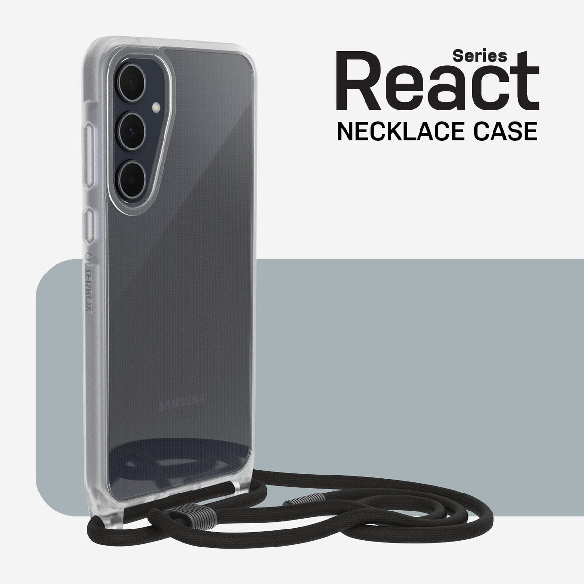 OtterBox React Series Necklace Case for Galaxy A35 (5G) in Clear