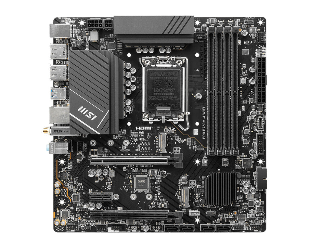 MSI PRO B760M-A WIFI micro ATX motherboard - Intel B760 LGA 1700