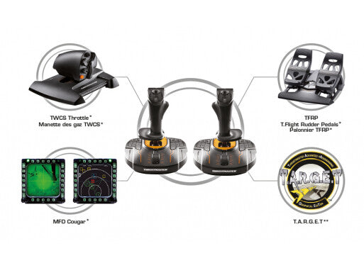 Thrustmaster T.16000M FCS SPACE SIM DUO - Wired USB Joystick for PC