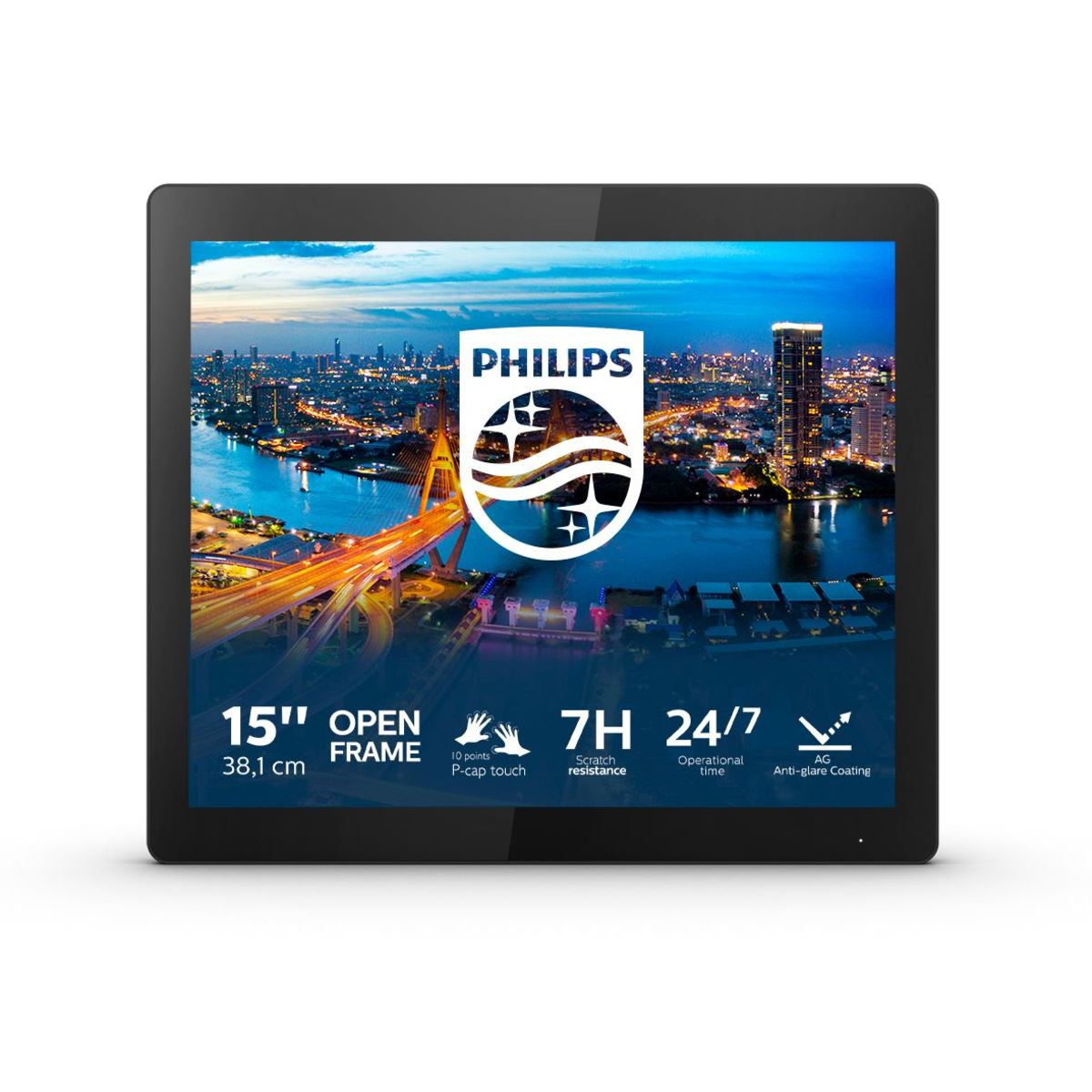 Philips B Line 152B1TFL/00 Computer Monitor 38.1 cm (15&quot;) 1024 x 768 pixels LED Touchscreen Black