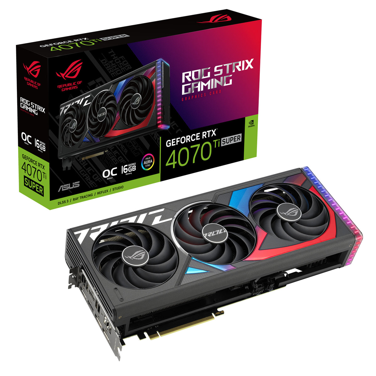 ASUS ROG STRIX GAMING - NVIDIA 16 GB GDDR6X GeForce RTX 4070 Ti SUPER graphics card