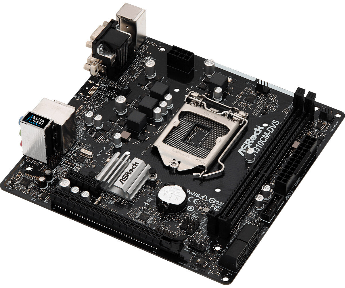 Asrock H310CM-DVS micro ATX motherboard - Intel® H310 LGA 1151