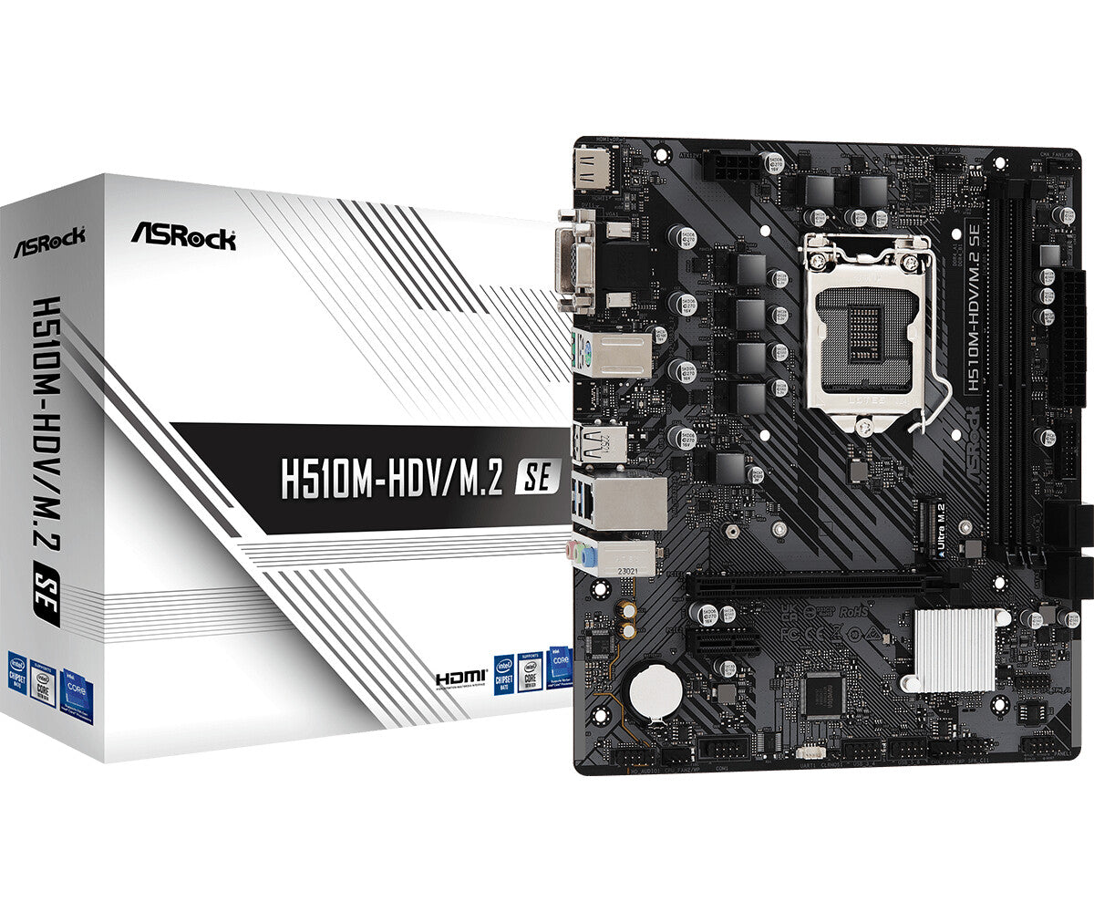 Asrock H510M-HDV/M.2 SE micro ATX motherboard - Intel H470 LGA 1200