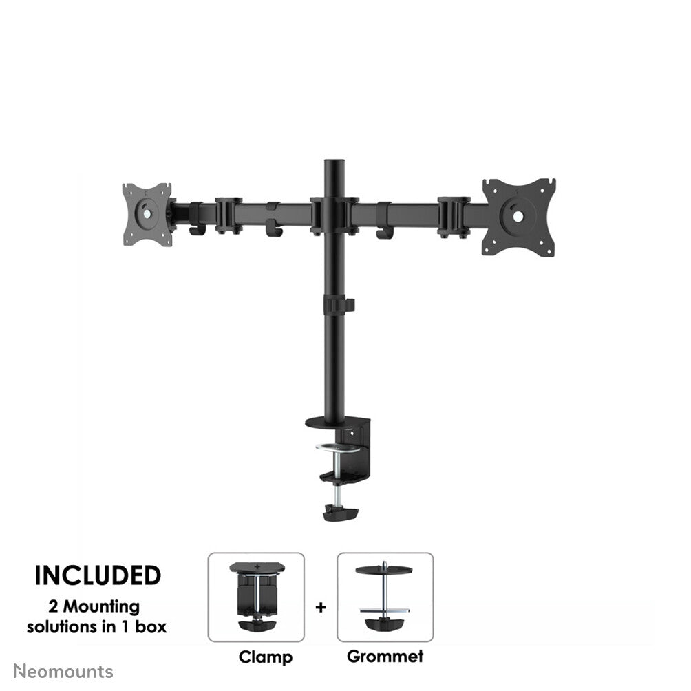 Neomounts NM-D135DBLACK - Desk monitor mount for 25.4 cm (10&quot;) to 68.6 cm (27&quot;)