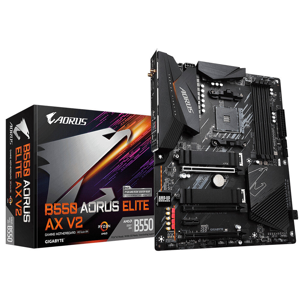 Gigabyte B550 AORUS ELITE AX V2 ATX motherboard - AMD B550 Socket AM4