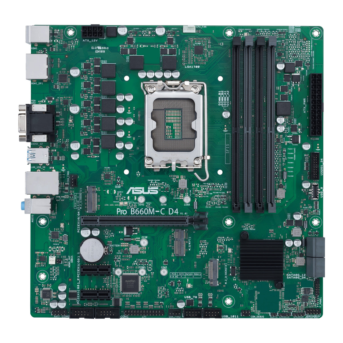 ASUS PRO B660M-C D4-CSM micro ATX motherboard - Intel B660 LGA 1700