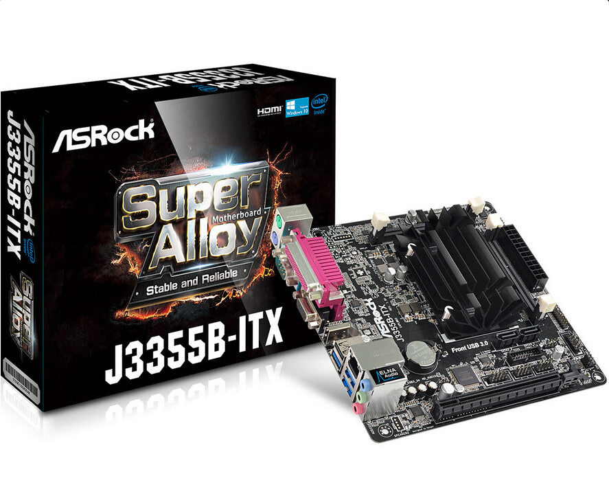 Asrock J3355B-ITX mini ITX motherboard - Integrated CPU