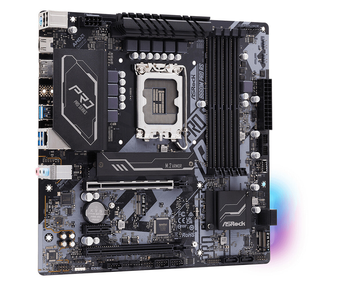 Asrock B660M Pro RS micro ATX motherboard - Intel B660 LGA 1700