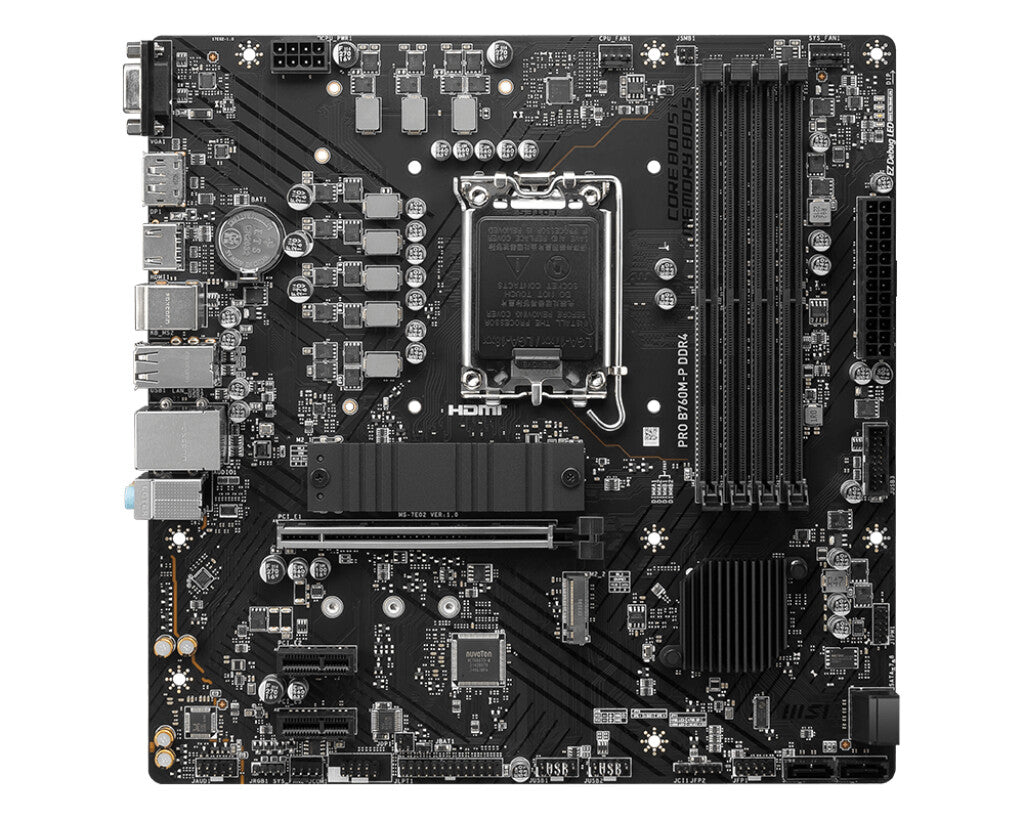 MSI PRO B760M-P DDR4 micro ATX motherboard - Intel B760 LGA 1700