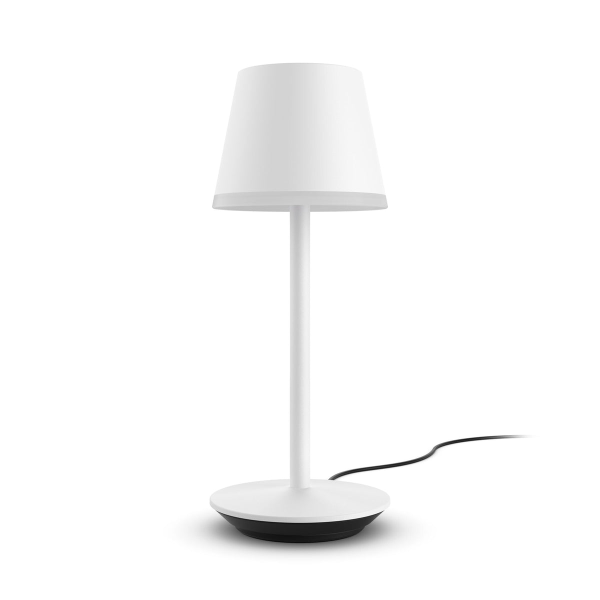 Philips Go portable table lamp in White - White and colour ambience