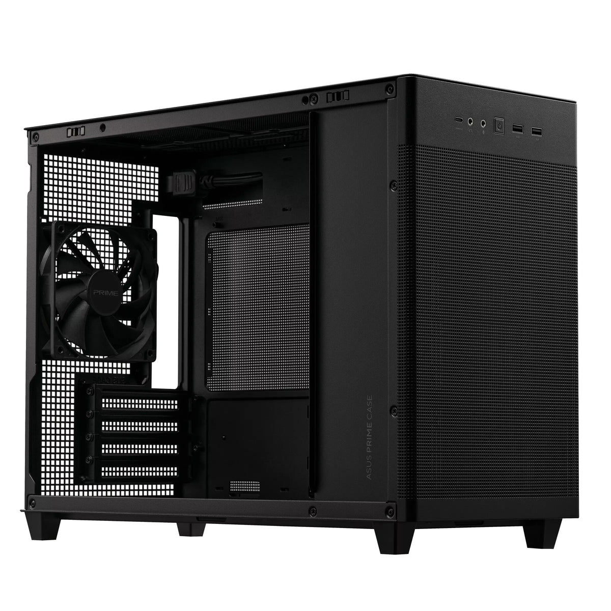 Asus Prime AP201 - MicroATX Mini Tower Case in Black