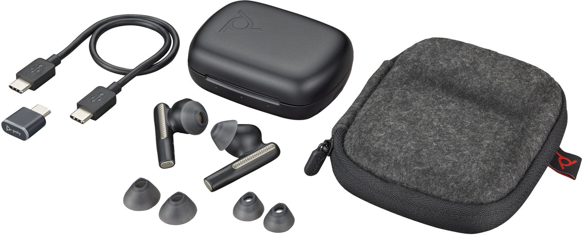 POLY Voyager Free 60 UC - True Wireless Stereo (TWS) Earbuds in Black