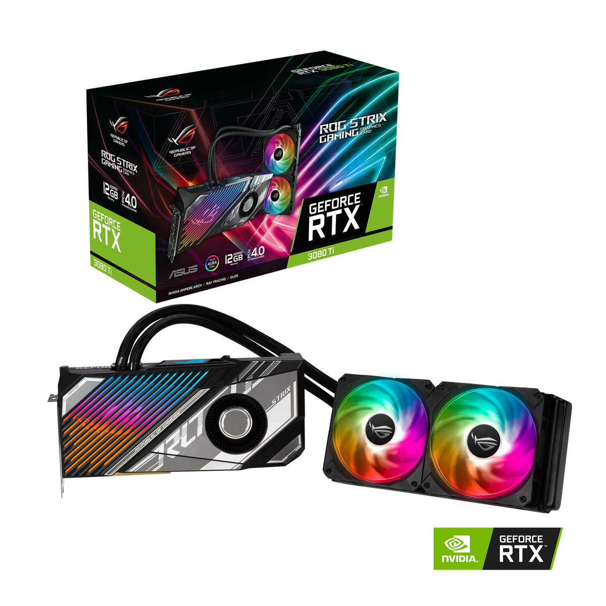 ASUS ROG STRIX GAMING LC - NVIDIA 12 GB GDDR6X GeForce RTX 3080 Ti graphics card