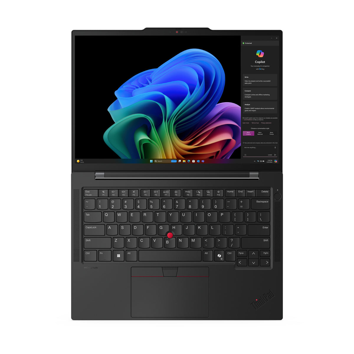 Lenovo ThinkPad T14s Gen 6 Laptop - 35.6 cm (14&quot;) - Qualcomm Snapdragon X1E-78-100 - 32 GB LPDDR5x-SDRAM - 1 TB SSD - Wi-Fi 7 - Windows 11 Pro - Black