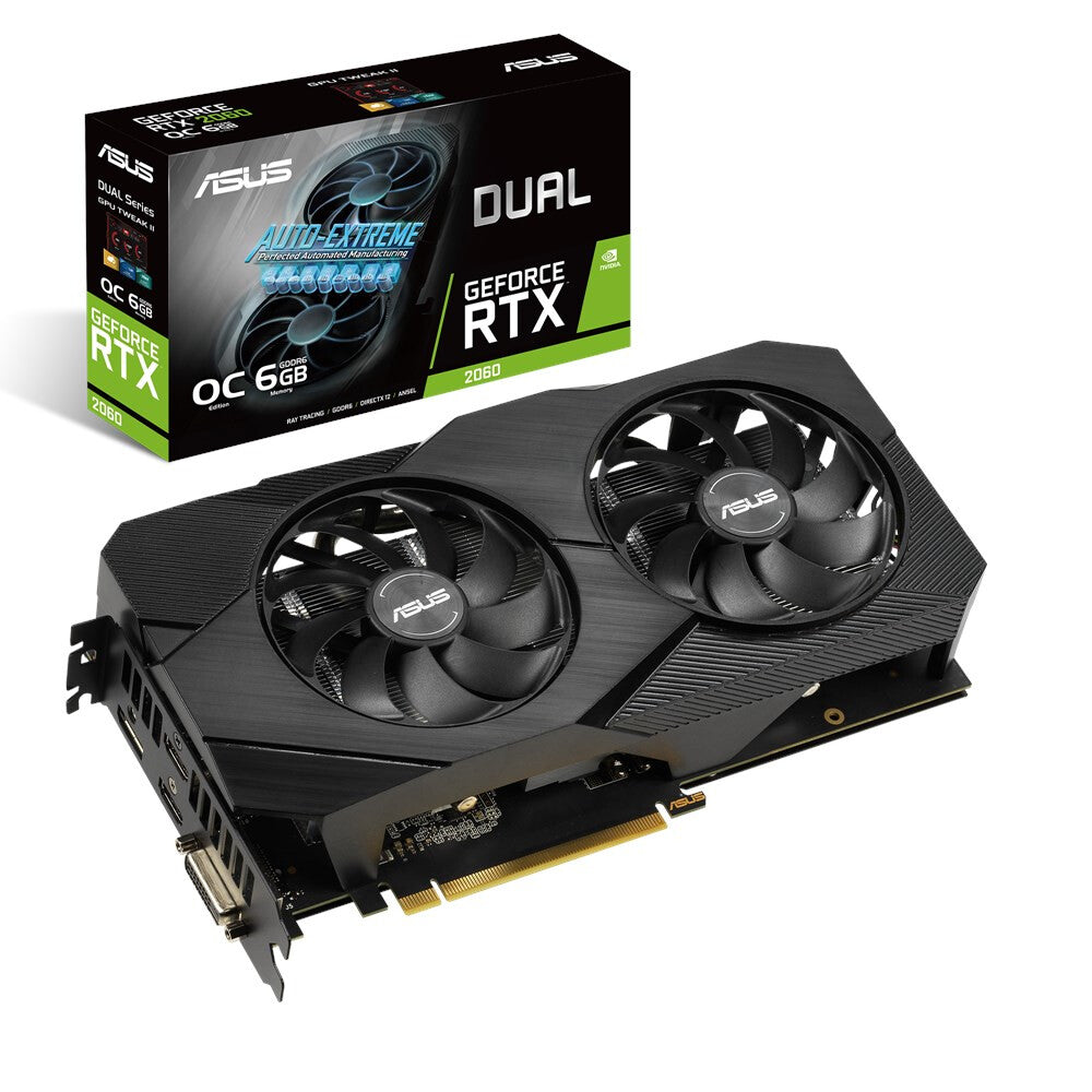 ASUS Dual EVO - NVIDIA 6 GB GDDR6 GeForce RTX 2060 graphics card