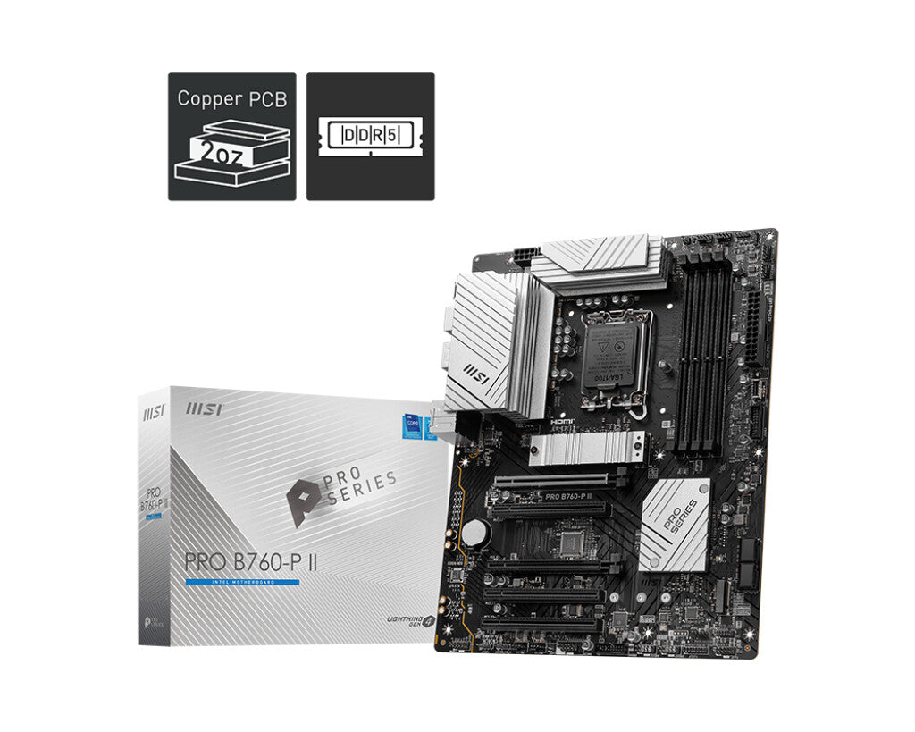 MSI PRO B760-P II ATX motherboard - Intel B760 LGA 1700