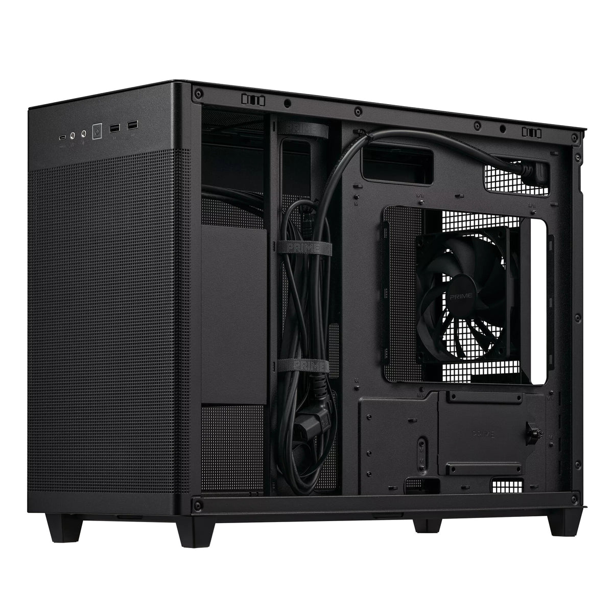 Asus Prime AP201 - MicroATX Mini Tower Case in Black