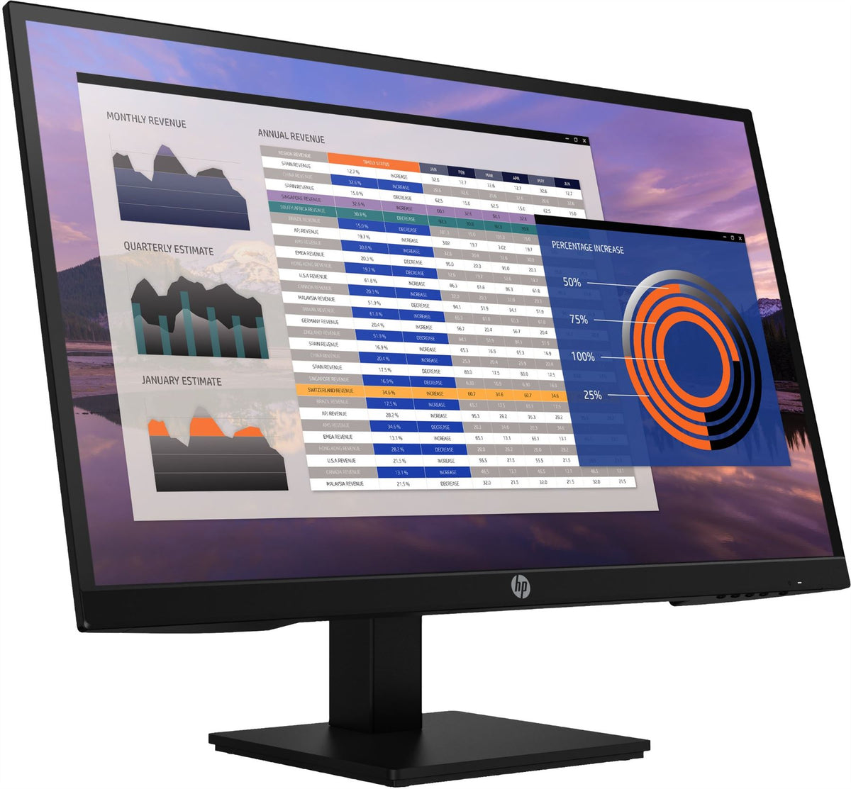 HP P27h G4 68.6 cm (27&quot;) 1920 x 1080 pixels Full HD IPS Monitor