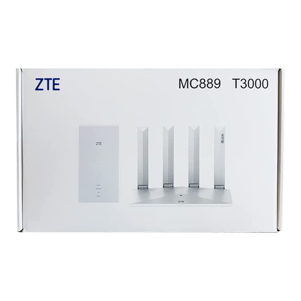 ZTE MC889 + T3000 - 5G Router + Antenna- White - Open Box