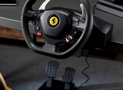 Thrustmaster T80 Ferrari 488 GTB Edition - Wired USB Steering wheel + Pedals for PC / PS4 / PS5