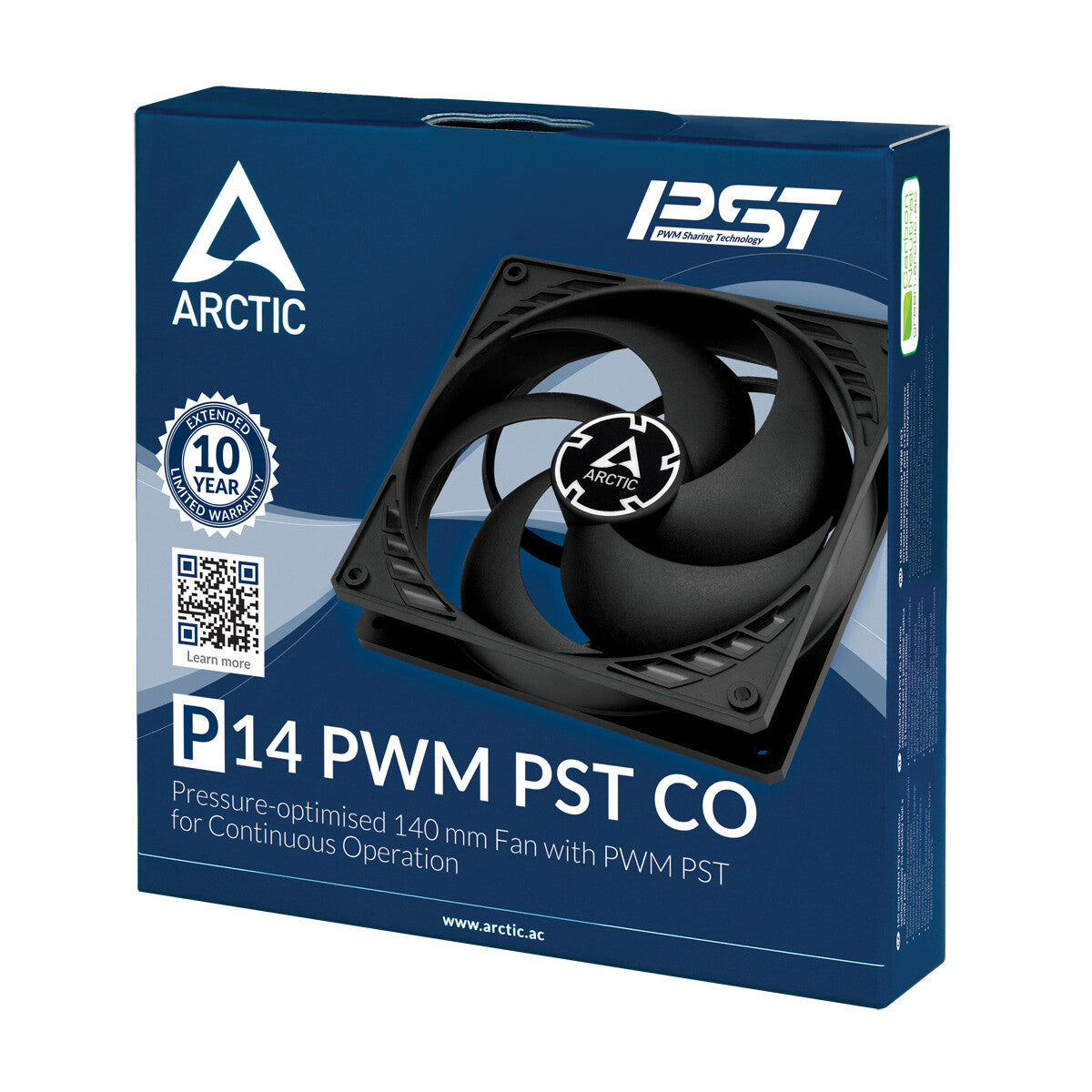 ARCTIC P14 PWM PST CO - Computer Case Fan in Black - 140mm