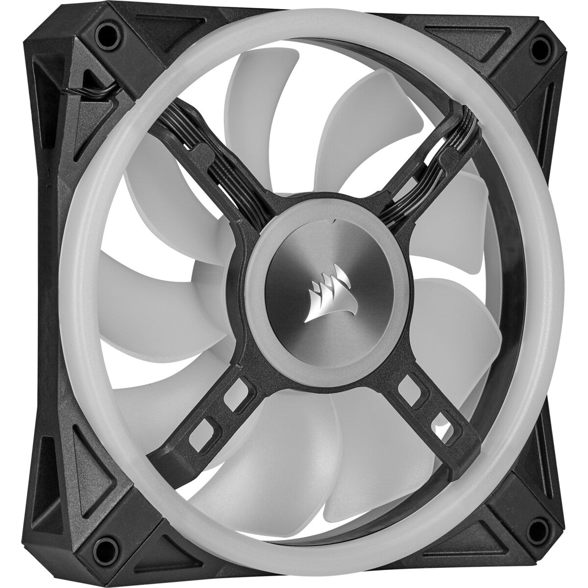 Corsair iCUE QL120 RGB - Computer Case Fan in Black / White - 120mm (Pack of 3)