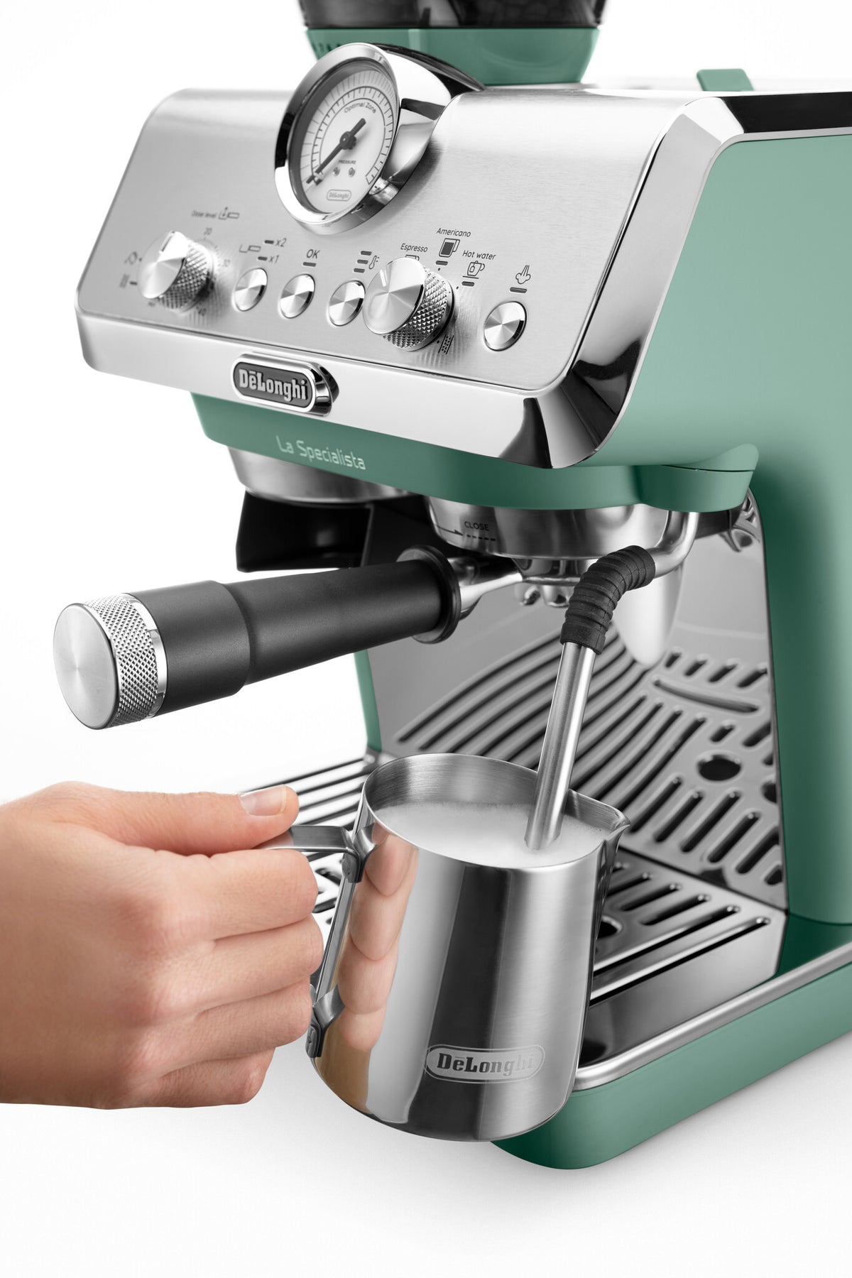 De’Longhi La Specialista Arte Compact - Manual Bean to Cup Coffee Machine in Green