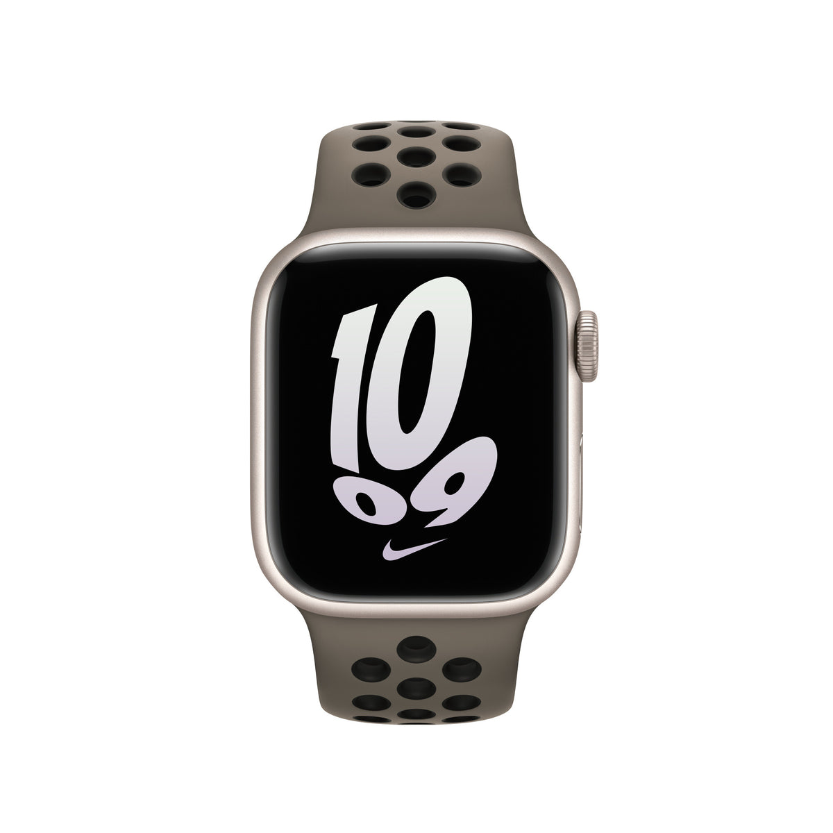 Apple MPGT3ZM/A - 41mm Olive Grey/Black Nike Sport Band