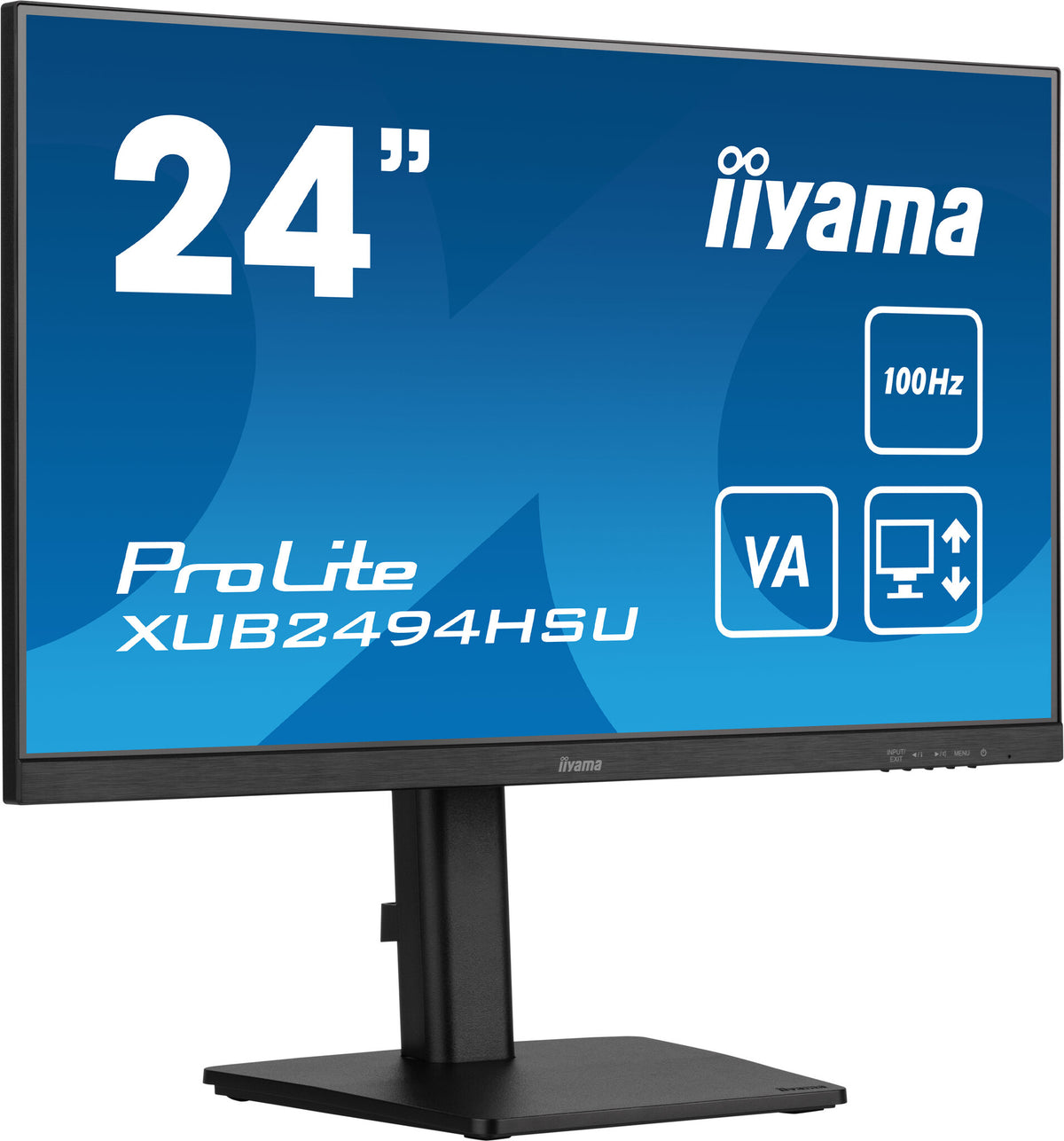 iiyama ProLite XUB2494HSU-B6 - 60.5 cm (23.8&quot;) - 1920 x 1080 pixels FHD LED Monitor