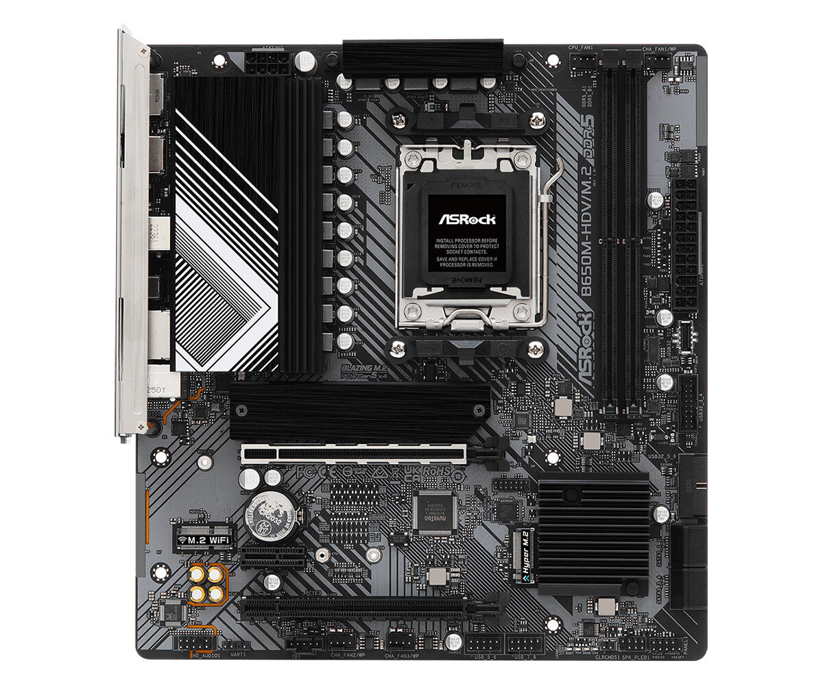 Asrock B650M-HDV/M.2 micro ATX motherboard - AMD B650 Socket AM5