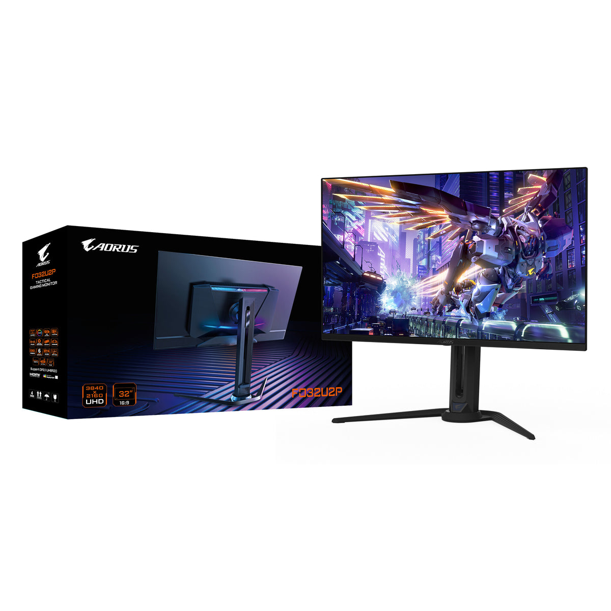 Gigabyte AORUS FO32U2P - 80 cm (31.5&quot;) - 3840 x 2160 pixels 4K Ultra HD OLED Monitor