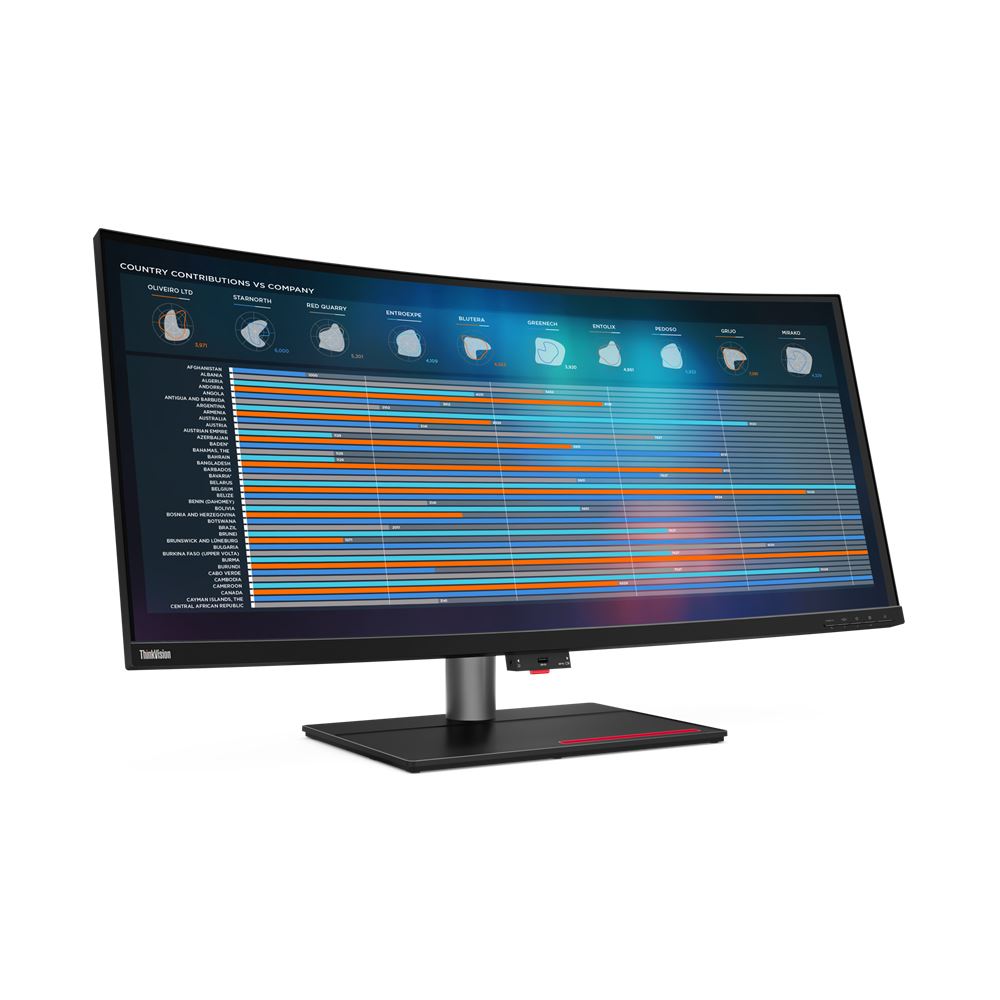 Lenovo ThinkVision P40w-20 100.8 cm (39.7&quot;) 5120 x 2160 pixels 5K Ultra HD LED Black Monitor