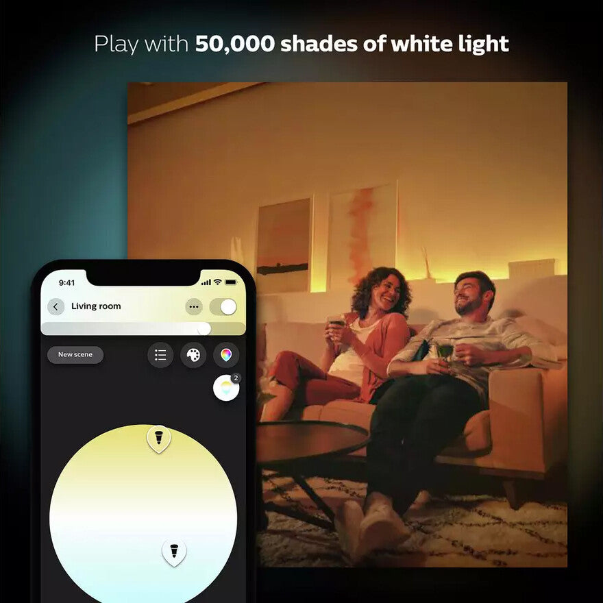 Philips Hue Smart lightbulb - White ambiance - GU10 (Pack of 6)