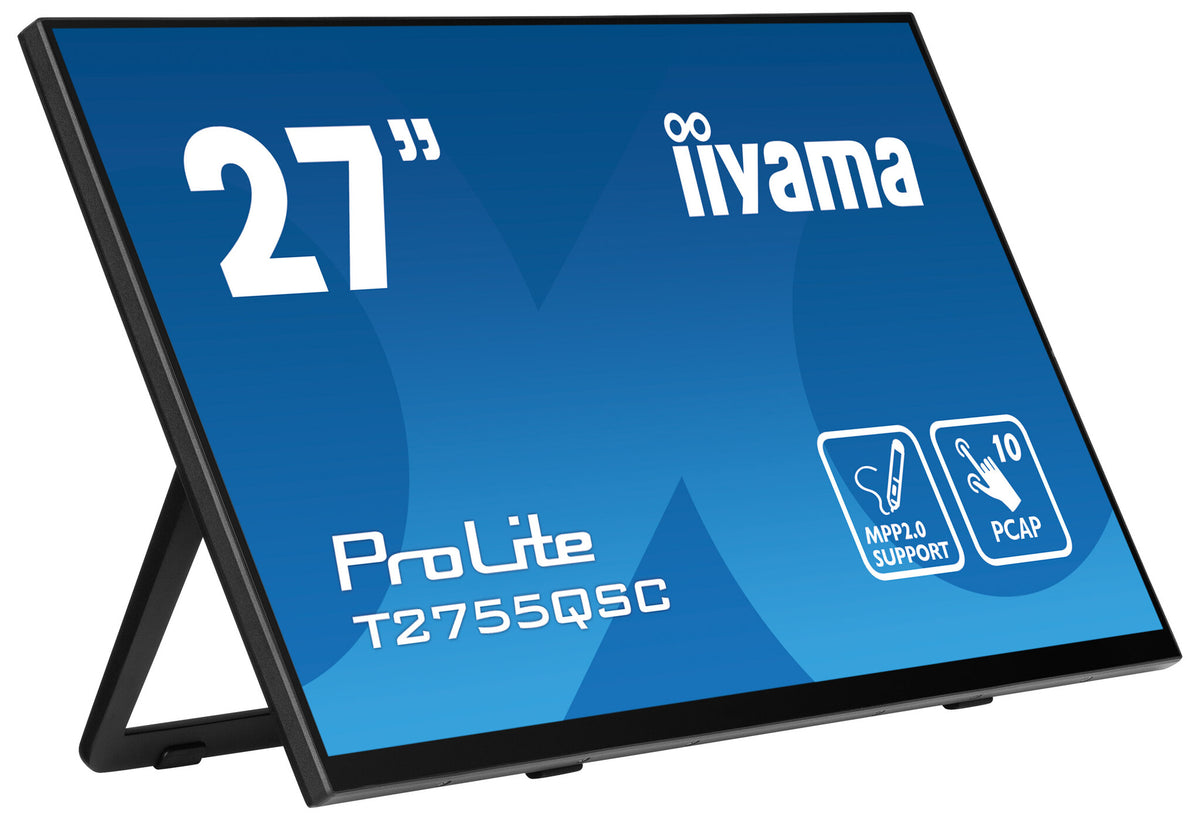 iiyama ProLite T2755QSC-B1 - 68.6 cm (27&quot;) - 2560 x 1440 pixels Full HD LCD Touchscreen Monitor