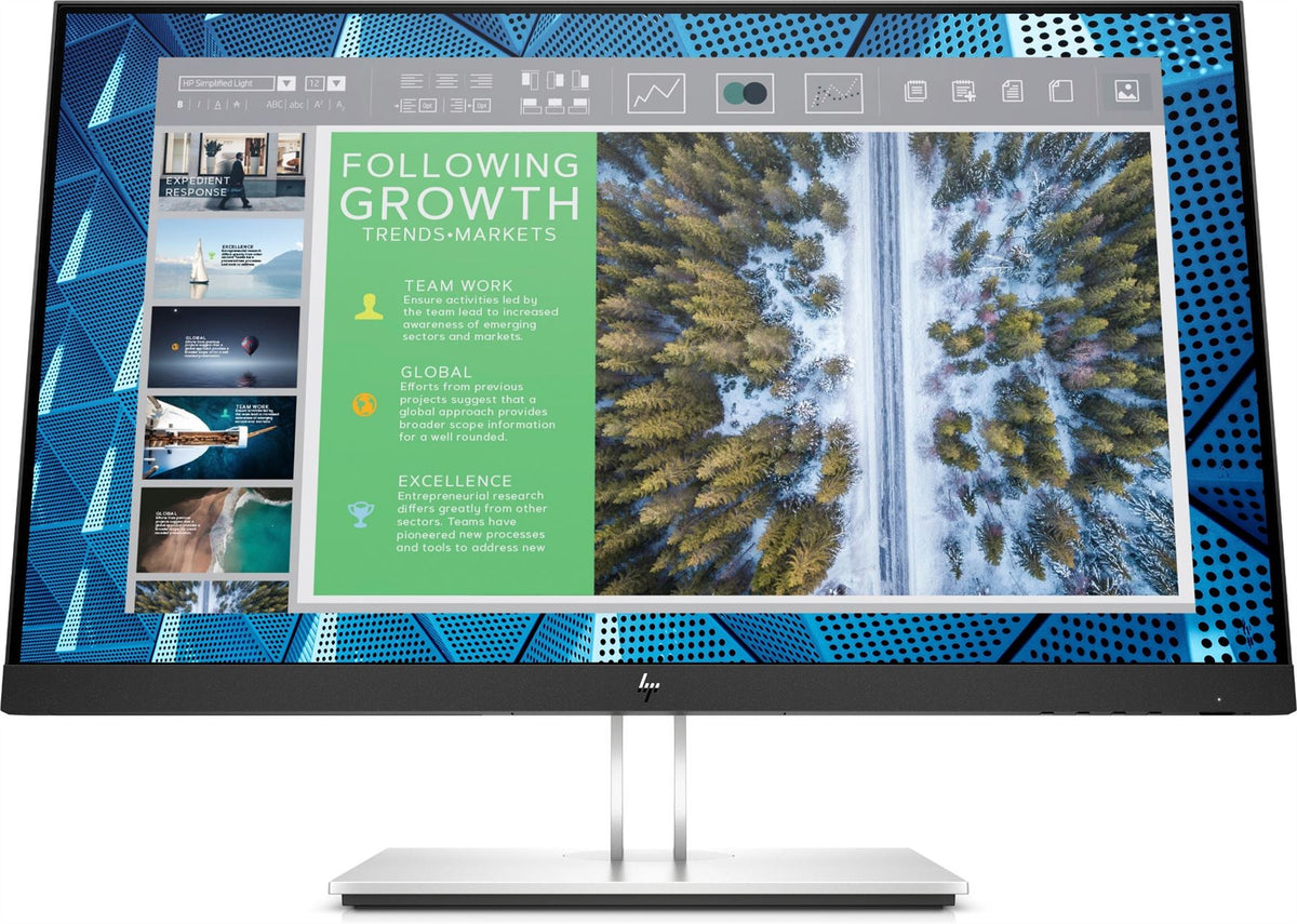 HP E-Series E24q G4 60.5 cm (23.8&quot;) 2560 x 1440 pixels Quad HD Black, Silver Monitor