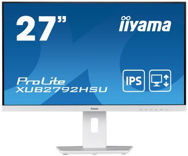 iiyama ProLite XUB2792HSU-W5 LED display 68.6 cm (27&quot;) 1920 x 1080 pixels Full HD White Monitor