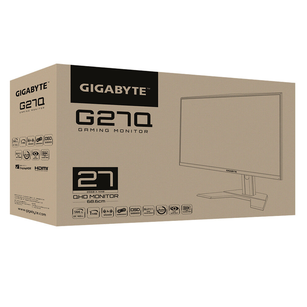 Gigabyte G27Q - 68.6 cm (27&quot;) 2560 x 1440p Quad HD Monitor