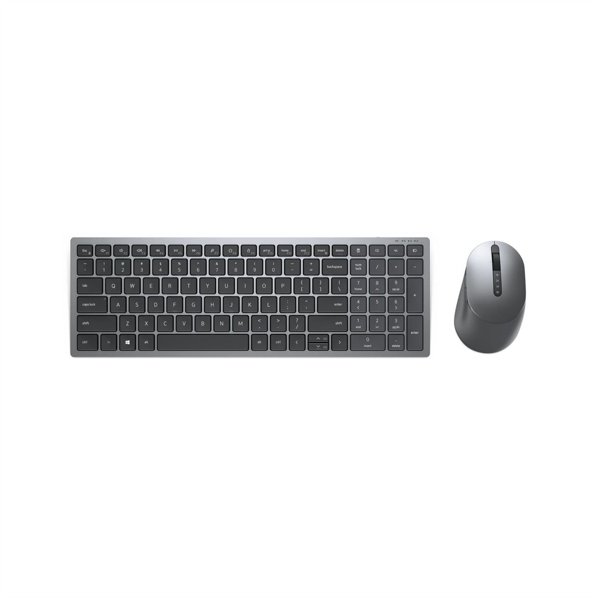 DELL KM7120W keyboard Mouse included RF Wireless + Bluetooth QWERTZ German Grey, Titanium