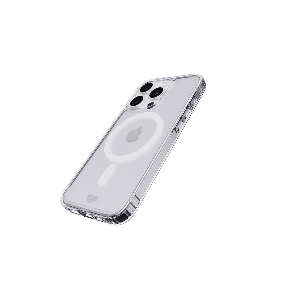 Tech21 Evo Clear with MagSafe for iPhone 15 Pro in Transparent