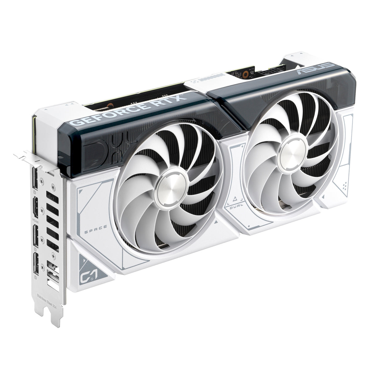 ASUS Dual White OC Edition - NVIDIA 12 GB GDDR6X GeForce RTX 4070 SUPER graphics card