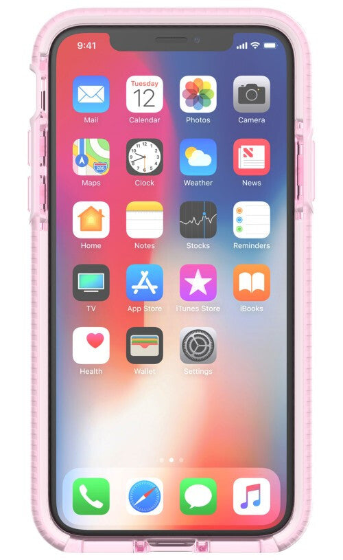 Tech21 Evo Check for iPhone X in Rose Tint