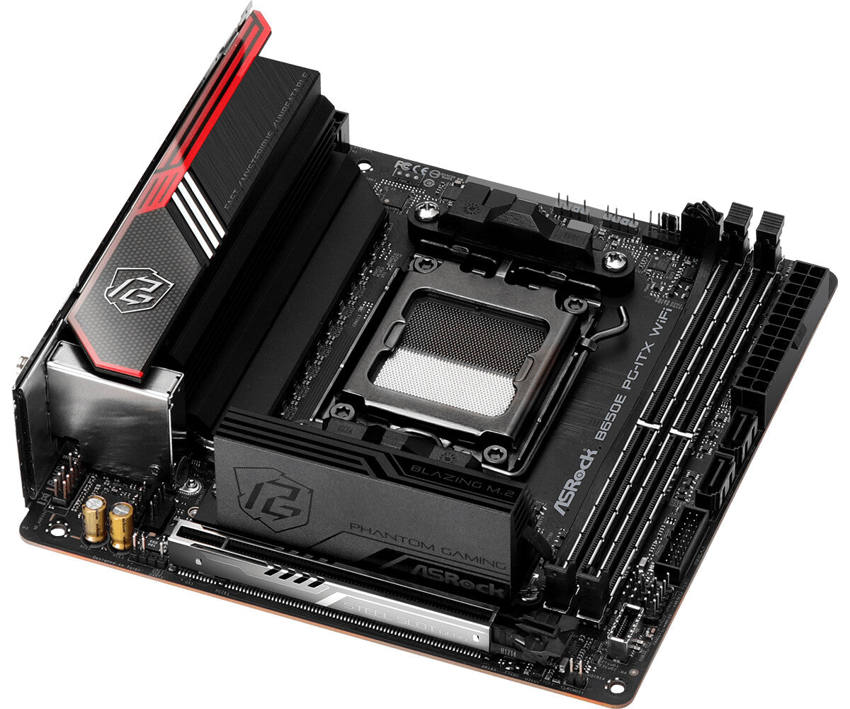 Asrock B650E PG-ITX WiFi mini ITX motherboard - AMD B650 Socket AM5