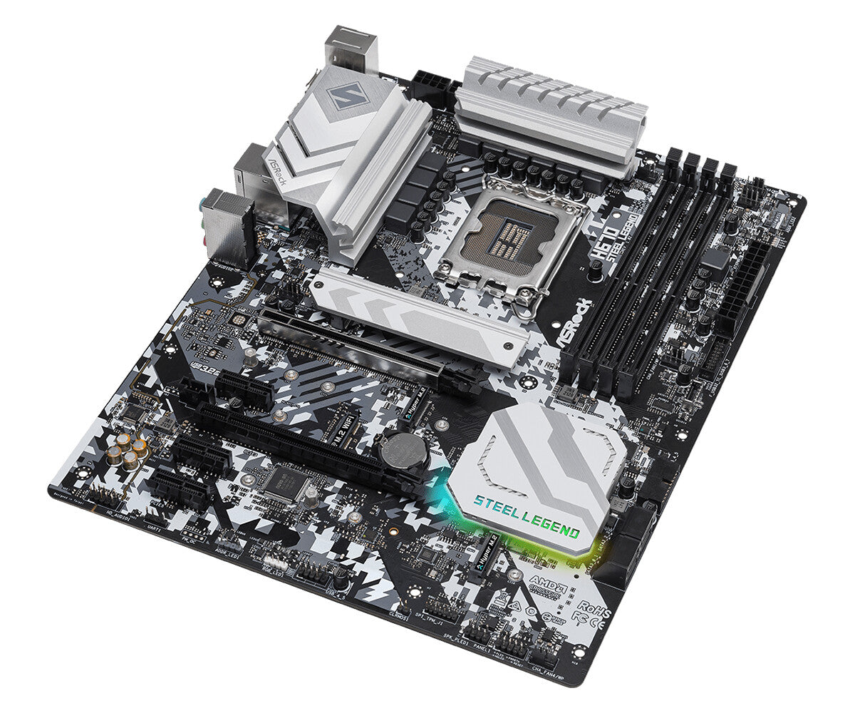 Asrock H670 Steel Legend ATX motherboard - Intel H670 LGA 1700