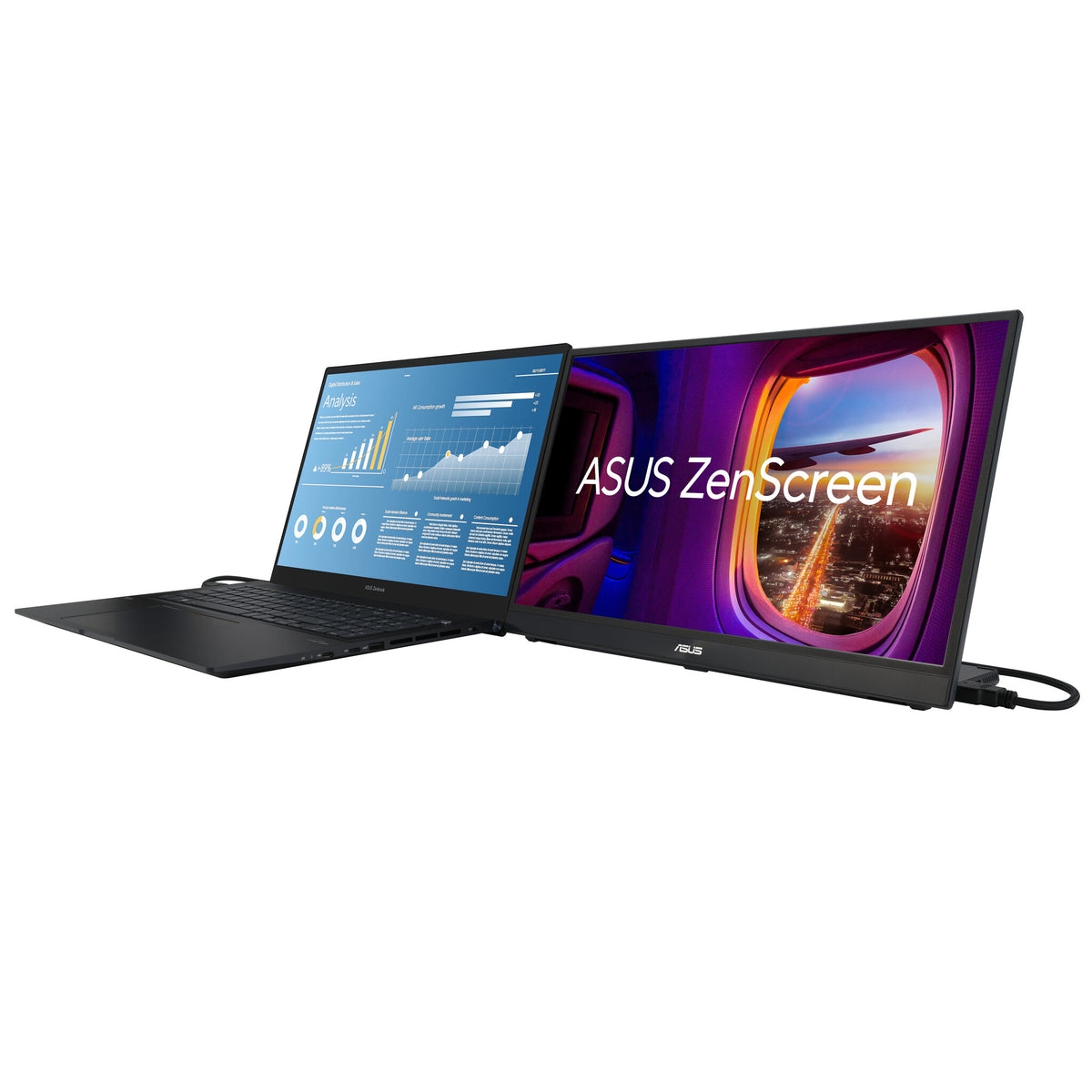 ASUS ZenScreen MB17AHG - 43.9 cm (17.3&quot;) - 1920 x 1080 pixels FHD Portable Monitor