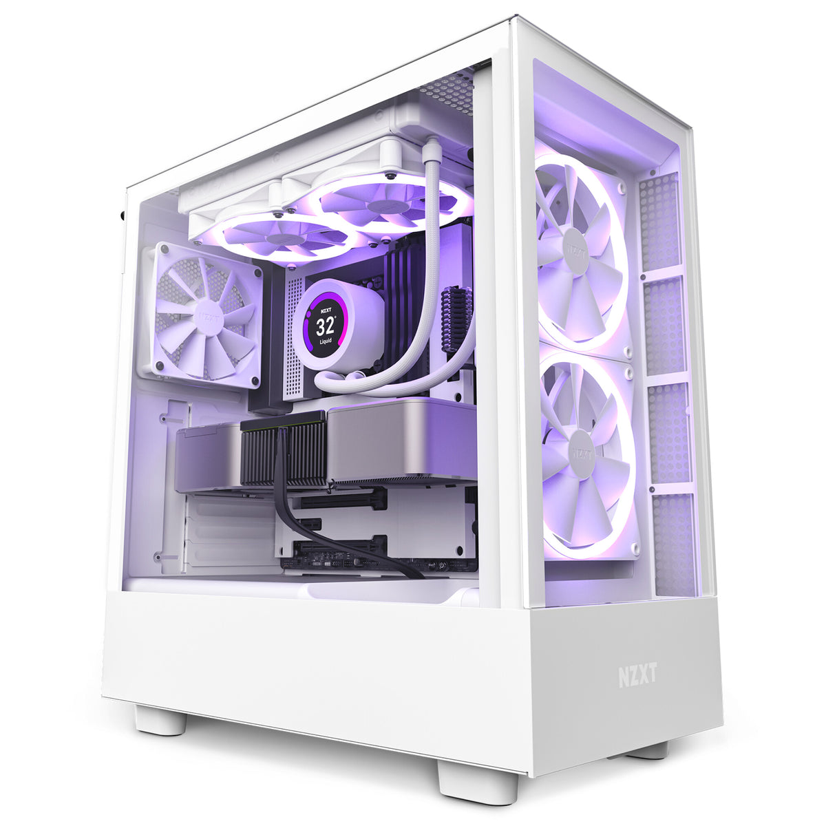 NZXT H5 Elite - ATX Mid Tower Case in White