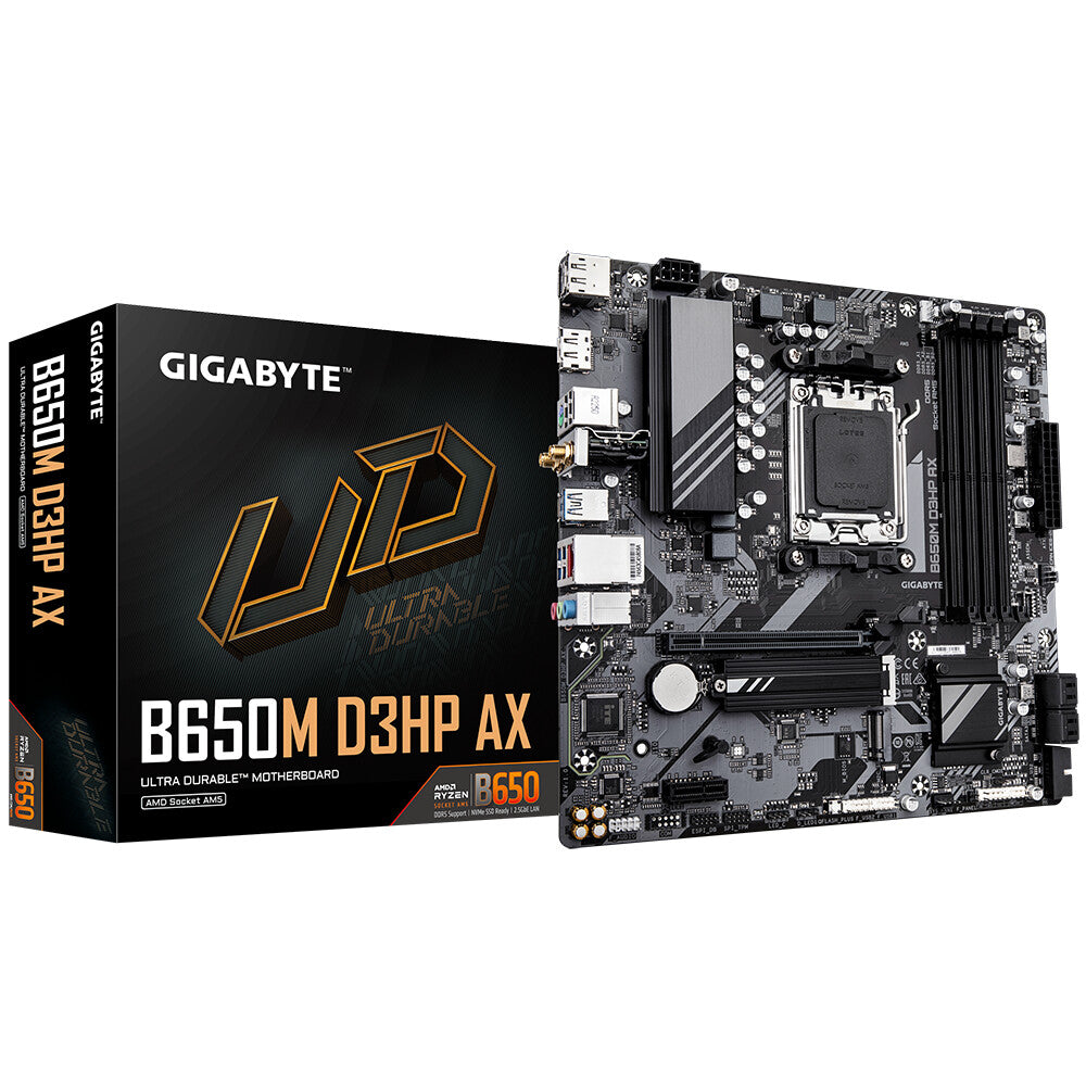 Gigabyte B650M D3HP AX Micro ATX motherboard - AMD B650 Socket AM5