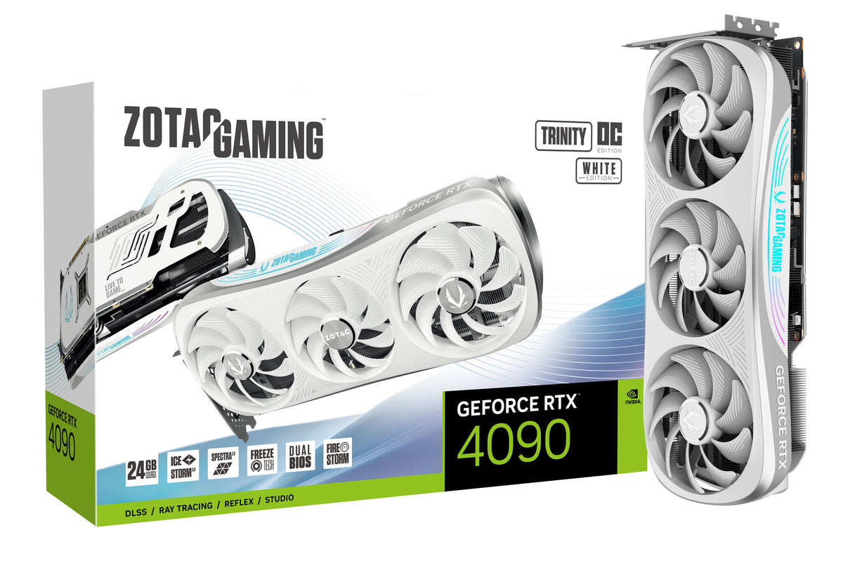 Zotac Trinity OC &quot;White Edition&quot; - NVIDIA 24 GB GDDR6X GeForce RTX 4090 graphics card