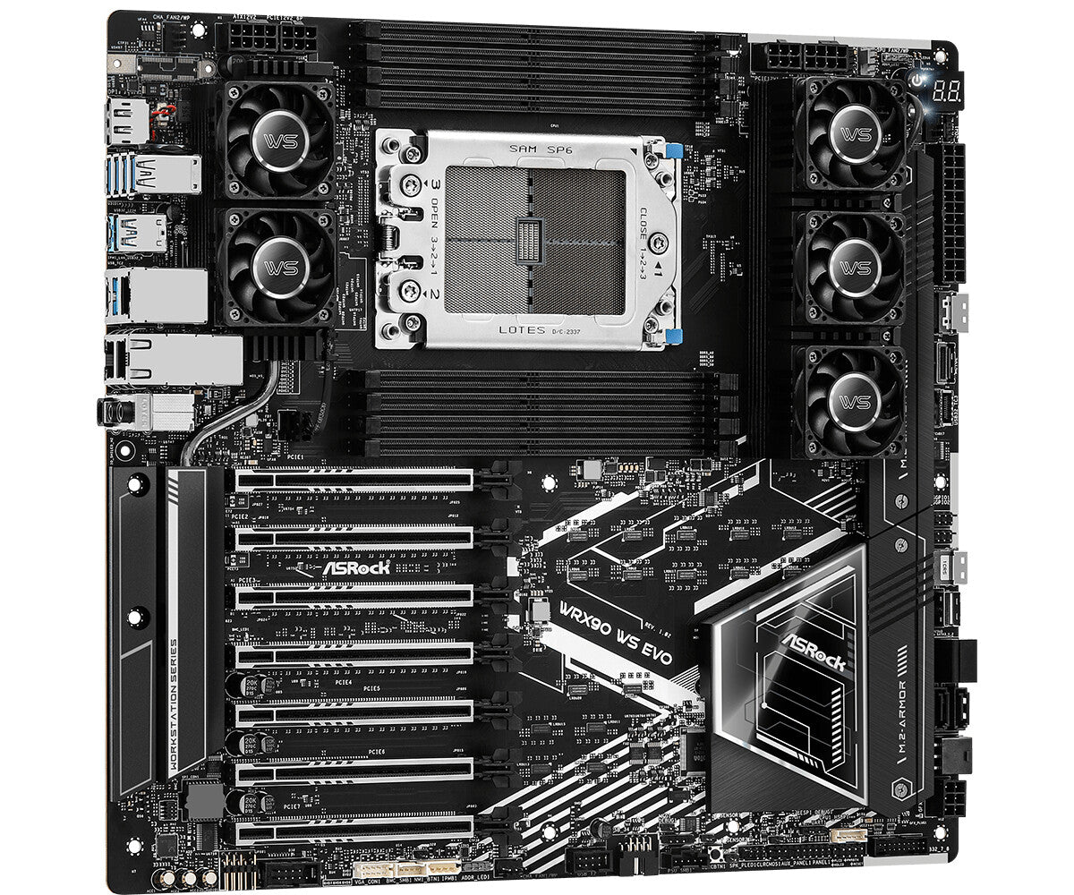 Asrock WRX90 WS EVO EEB motherboard - AMD WRX90 Socket sTR5